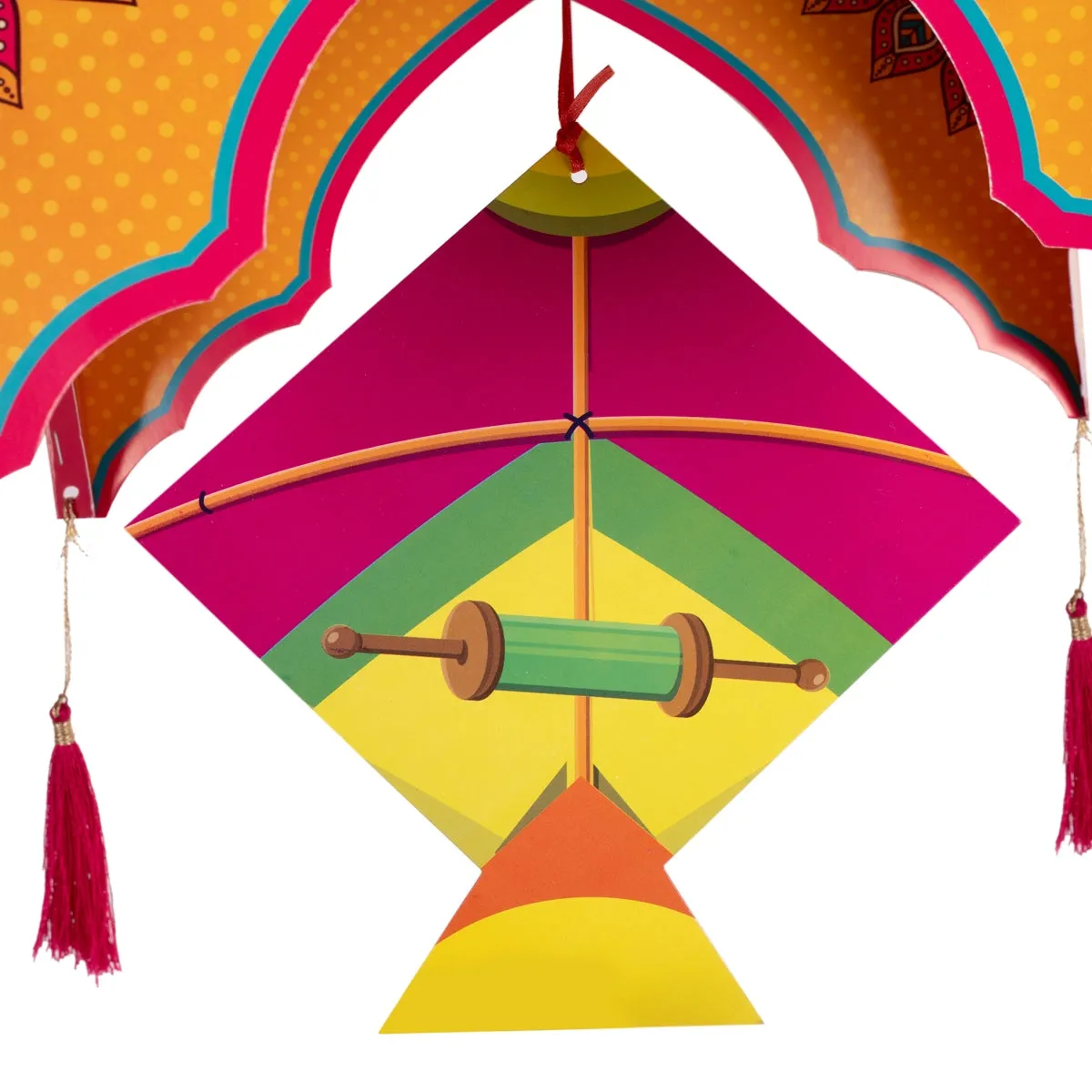 Hanging Kandil | Handmade Kandil/ Kite Design Paper Kandil for Home Decor