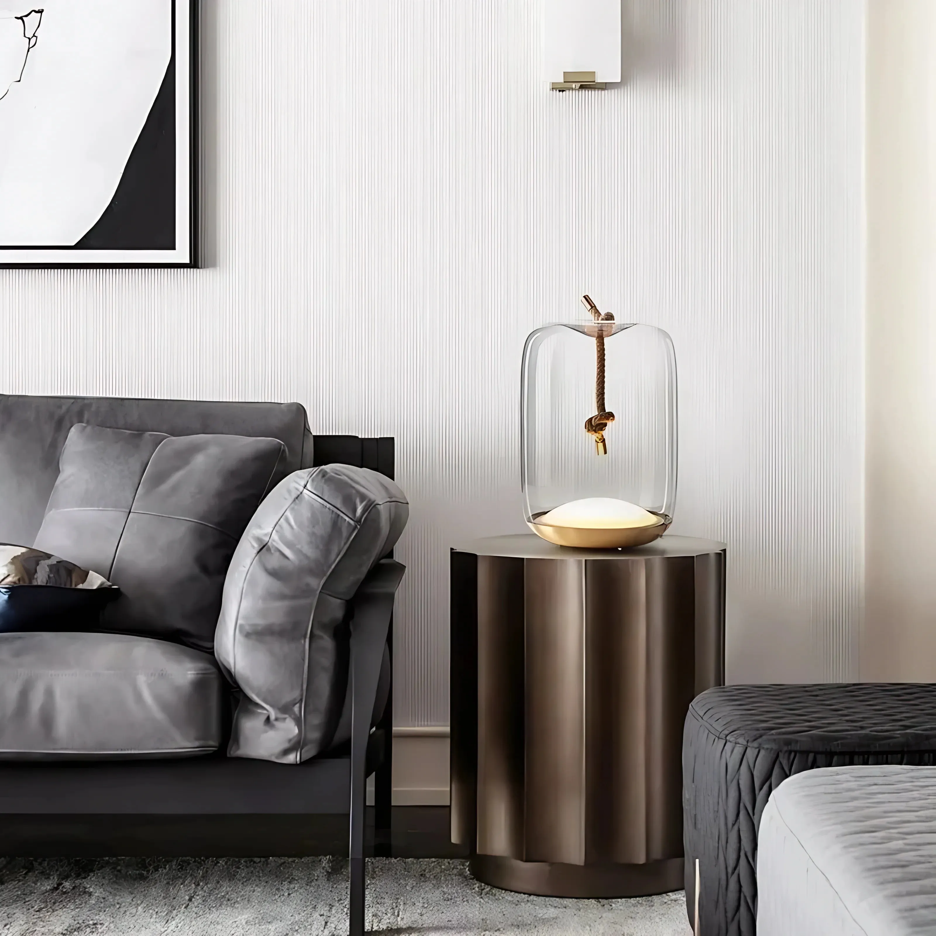Hanging Rope Table Lamp