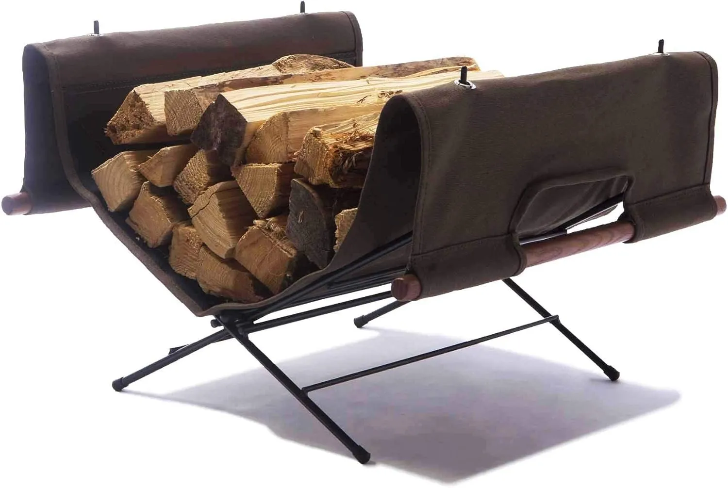 HangOut LGS-325 Log Carry with Stand Folding Compact Wood Carrying Bag Carrying Outdoor Camping Goods