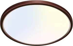 hepside 1PACK Flush Mount LED Ceiling Light Fixture Oil Rubbed Bronze, 12Inch 28W, Dimmable 3000K-4500K-6000K 3 Color Ceiling Lamp 3200LM Low Profile Ceiling Light for Kitchen Bedroom Hallway