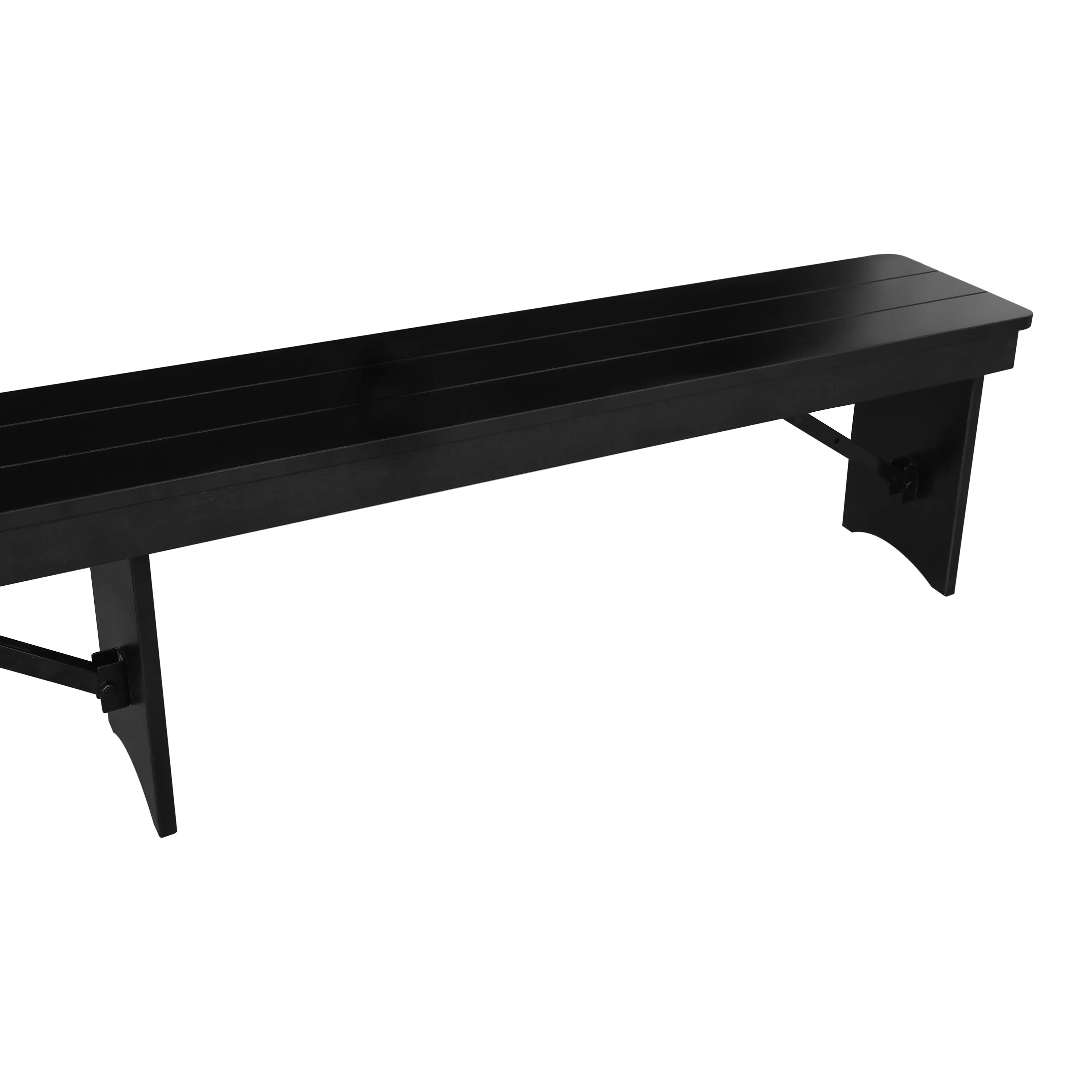 HERCULES Series 8' x 12'' Solid Pine Folding Farm Bench with 3 Legs