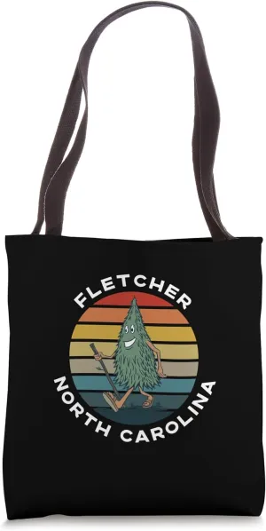 Hiking Tree Fletcher North Carolina Camping Funny NC Tote Bag