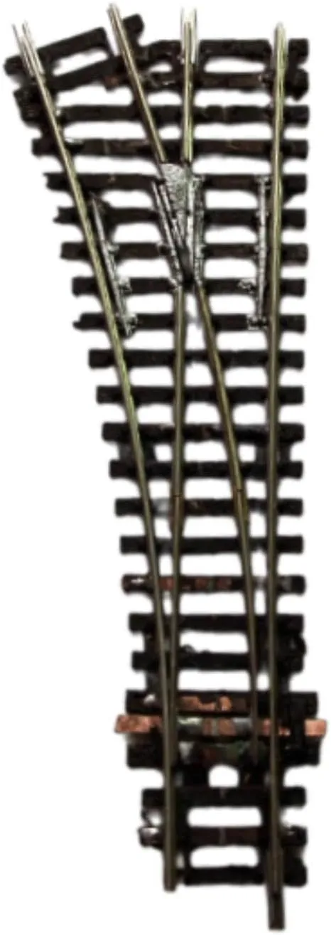 HO Scale Train Track Model,1/87, Railway Accessories, Educational Toys, Sand Table Landscape Railway Track Switch, Left Turn