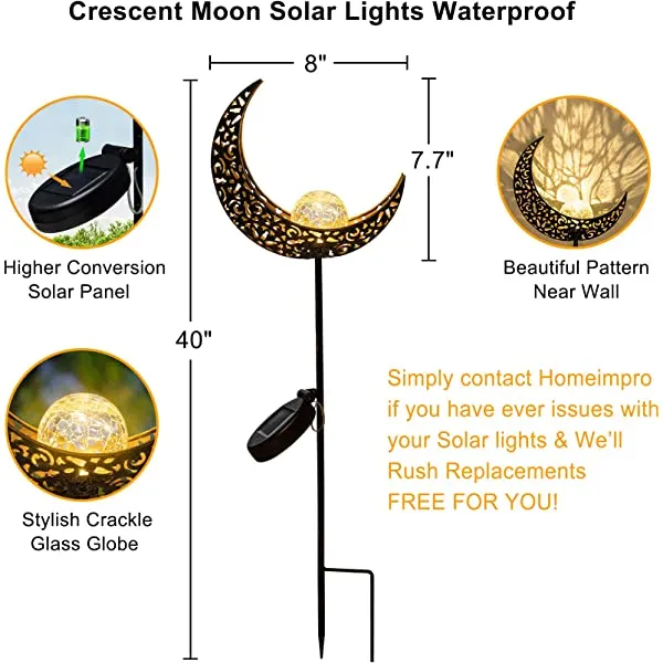 HOMEIMPRO Garden Solar Light