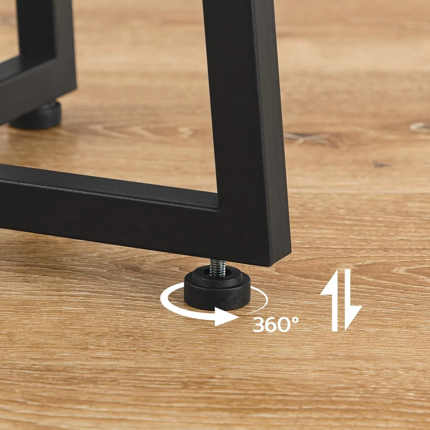 HOOBRO Side Table, Round Accent End Table with Sturdy X-Shaped Metal Frame, 15.7" Round Nightstand, for Living Room, Bedroom, Balcony, Office, Black BB95BZ01