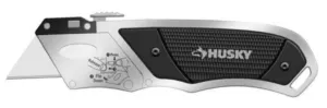 Husky Compact Retractable Sliding Utility Knife Razor Blade Cutter Quick Change