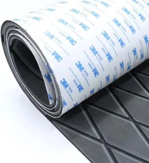 HXBYX EVA Foam Boat Flooring with 3M Adhesive Backing 6mm Thick Diamond Sea Deck Boat Carpet Marine Non-Slip Self-Adhesive Flooring Sheet for Kayak Yacht SwimPool RV 94"x43.9"/28.3"/15.3"