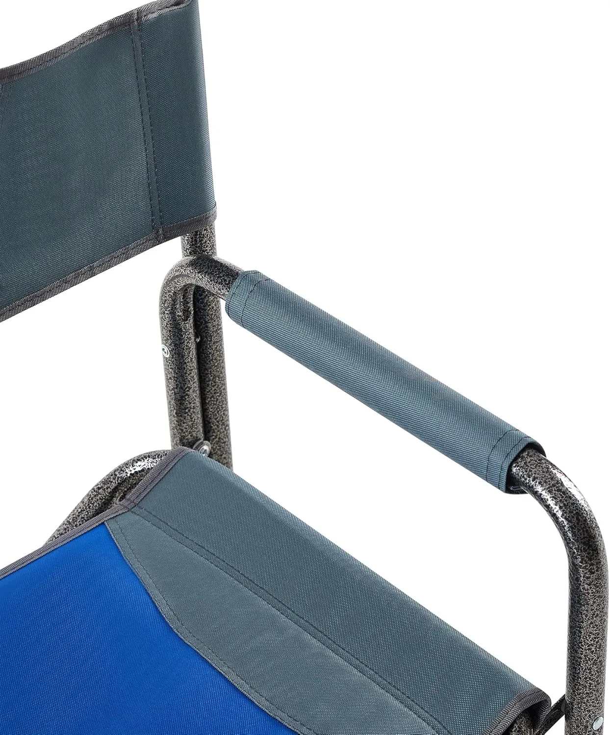 IANIYA Camping Chair Lightweight Oversized Folding Camping Chair with Side Table and Storage Pockets (STEEL BLUE)