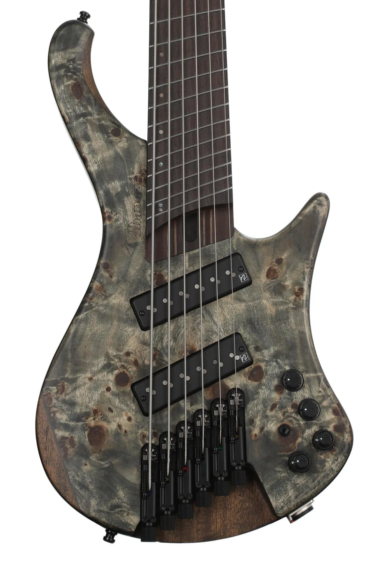 Ibanez Bass Workshop EHB1506MS Multi-scale Electric Bass Guitar - Black Ice Flat