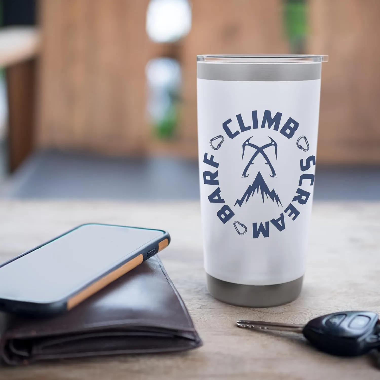 Ice Climbing Axe Stainless Steel Insulated Tumbler