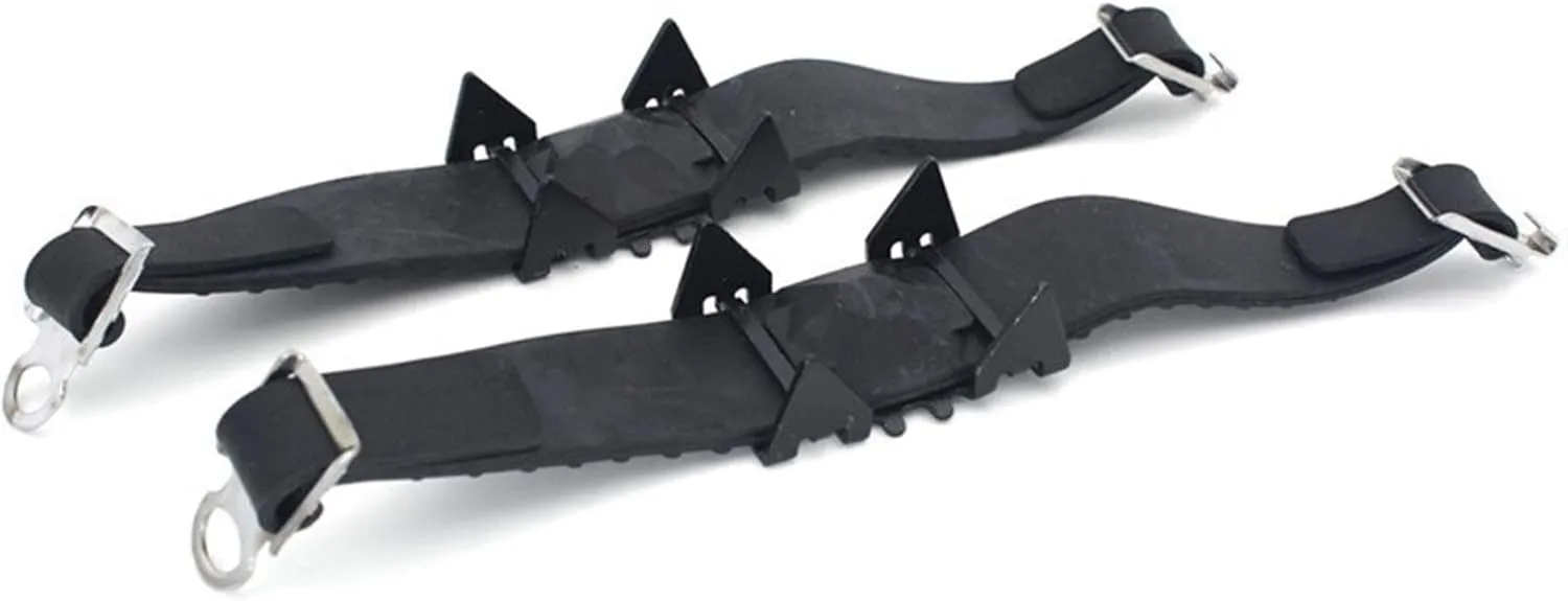 Ice Snow Grips 4 Ice Claw Universal Outdoor Safety Anti-Skid Snow Ice Climbing Shoe Spikes Grips Crampons Cleats Overshoes Traction Ice Grips for Shoes