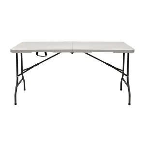 Iceberg IndestrucTable Too Classic, Center-Folding Table, Indoor/Outdoor, 350 lbs Weight Capacity, 60” x 30” x 29” - 65453