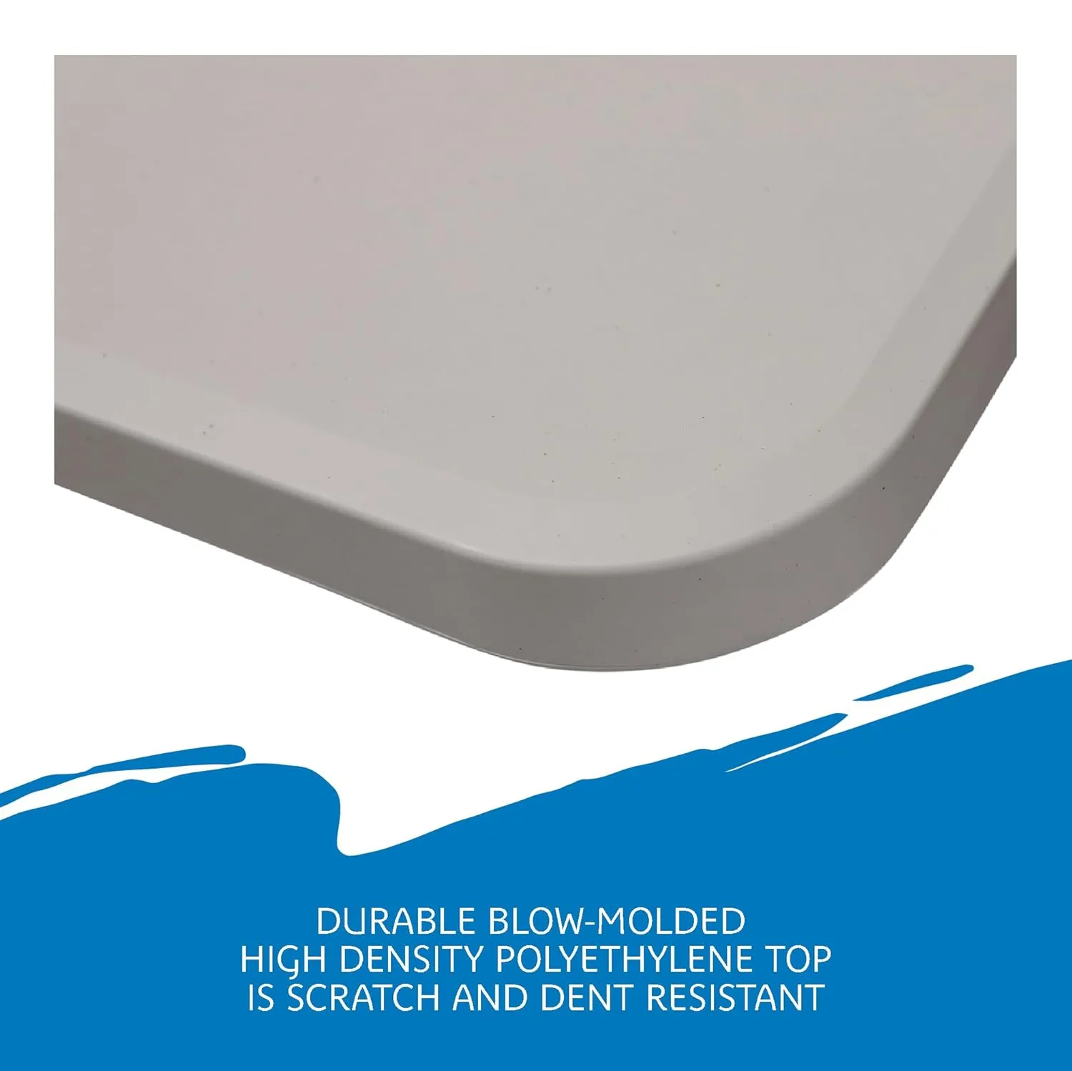 Iceberg IndestrucTable Too Classic, Center-Folding Table, Indoor/Outdoor, 350 lbs Weight Capacity, 60” x 30” x 29” - 65453