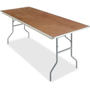 Iceberg Natural Plywood Rectangular Folding Table
