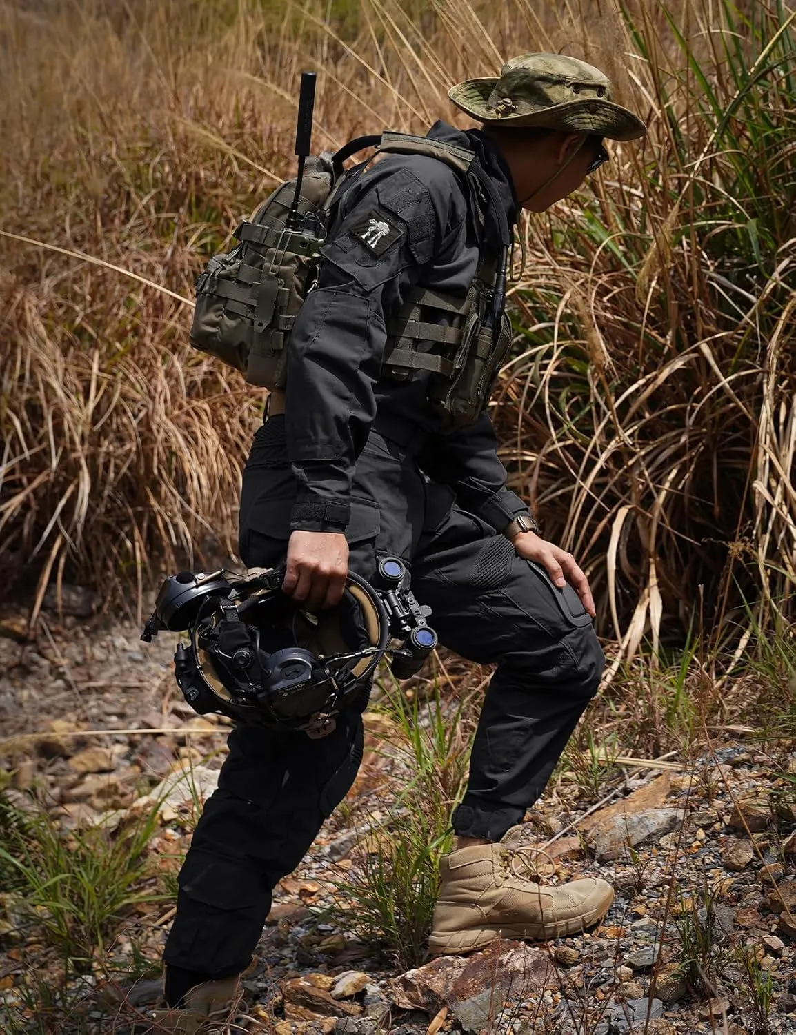 IDOGEAR SPORTS G3 Combat Pants for Men Tactical Military Pants with Knee Pads Multi Camo Trousers