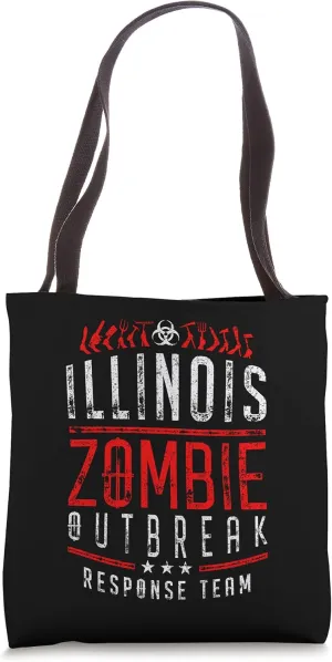 Illinois Zombie Outbreak Response Team Halloween Tote Bag
