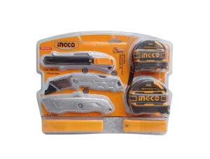 INGCO HMK23036 Measuring Tape and Utility Knife Set