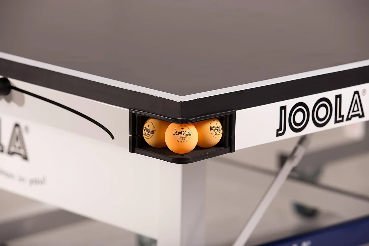 JOOLA Rally TL Professional MDF Indoor Ping Pong Table w/Quick Clamp Table Tennis Net & Post Set - 10 Minute Easy Assembly - Corner Ball Holders - Tournament Quality - Includes Playback Mode