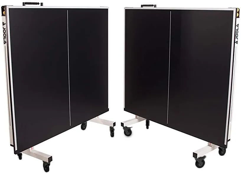 JOOLA Rally TL Professional MDF Indoor Ping Pong Table w/Quick Clamp Table Tennis Net & Post Set - 10 Minute Easy Assembly - Corner Ball Holders - Tournament Quality - Includes Playback Mode