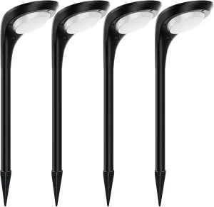 JSOT 150 Lumen Bright Solar Outdoor Lights,4 Pack Solar Pathway Lights Waterproof Landscape Lighting Path Light for Garden Decor Walkway Yard Driveway Holiday Decorative Lamp