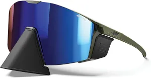 Julbo Edge Performance Sunglasses w/Removable Side Shields for Sports, Biking, Running, Hiking - 100% UV Protection
