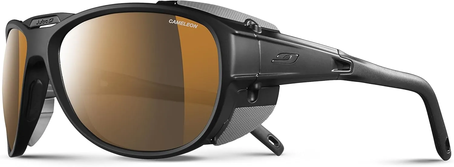 Julbo Explorer 2.0 Glacier Glasses Men & Women/Photochromic lenses for Mountaineers, Hiking, Skiing & Snow travel 100% UV