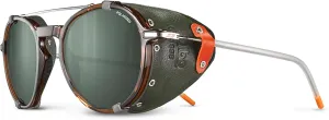 Julbo Legacy Glacier Sunglasses for Men & Women w/Removable Leather Side Shields for Hiking, Ski, Snow - 100% UV Protection