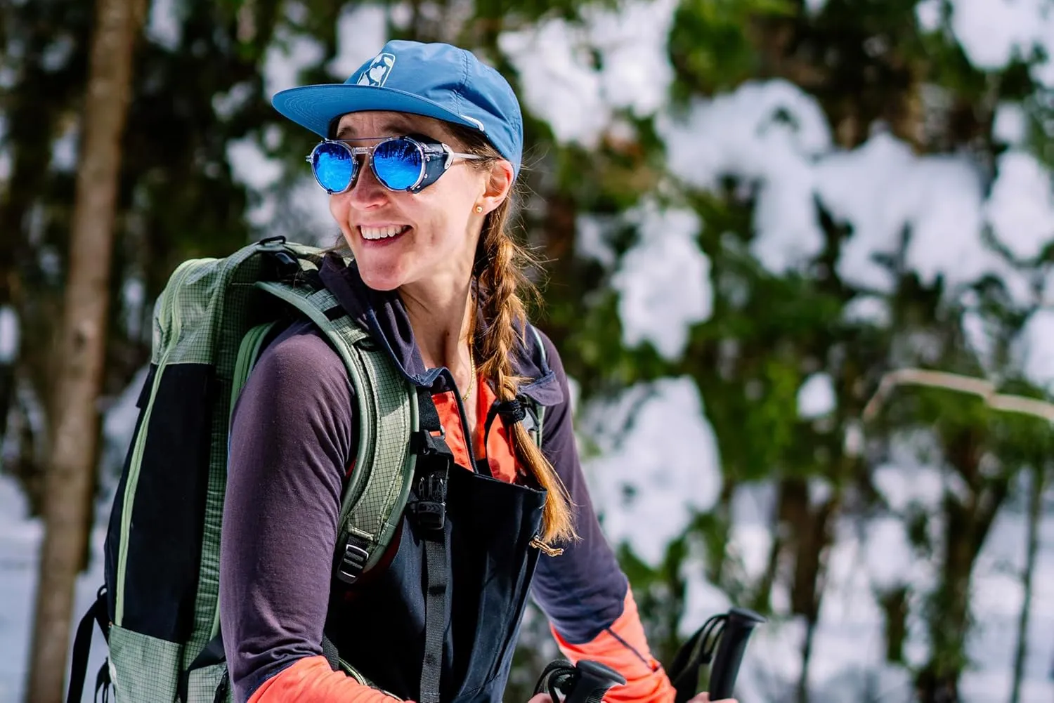 Julbo Legacy Glacier Sunglasses for Men & Women w/Removable Leather Side Shields for Hiking, Ski, Snow - 100% UV Protection