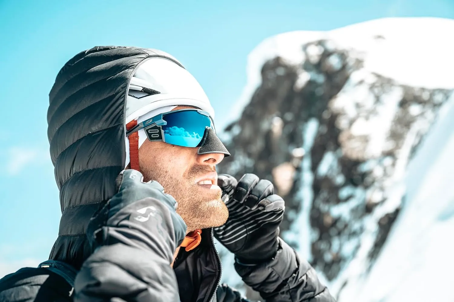 Julbo Ultimate Cover Glacier Glasses Men & Women/Photochromic lenses for Mountaineers, Hiking, Skiing & Snow travel 100% UV