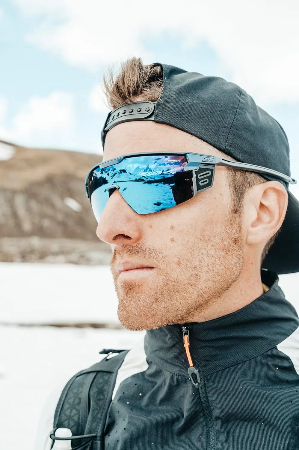 Julbo Ultimate Cover Glacier Glasses Men & Women/Photochromic lenses for Mountaineers, Hiking, Skiing & Snow travel 100% UV