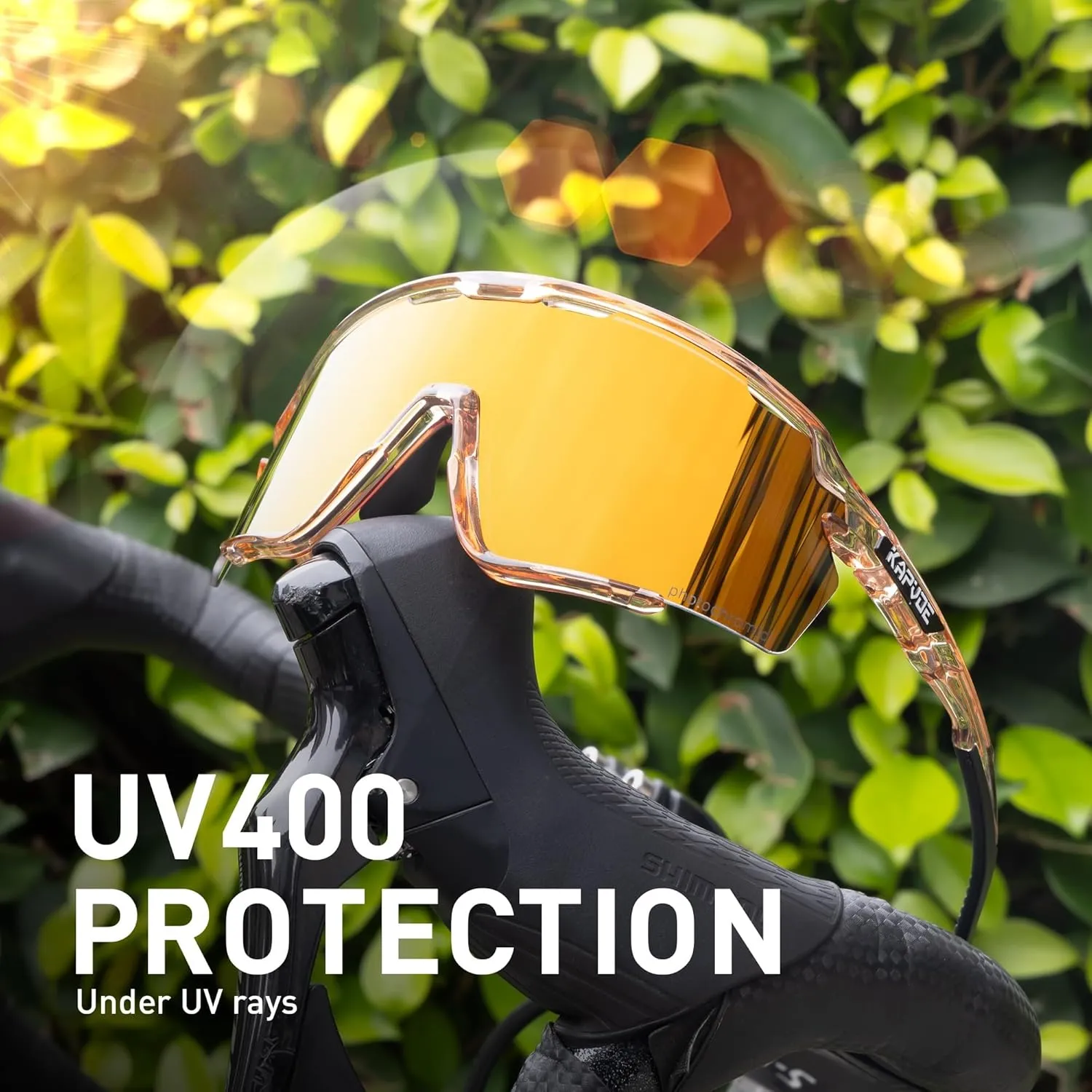 KAPVOE Photochromic Cycling Glasses Men Women Clear Mountain Bike Sunglasses MTB Bicycle Riding Sports Triathlon - K170