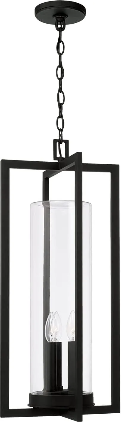 Kent - 3 Light Outdoor Hanging Lantern in Minimalist Style-27.25 Inches Tall and 12 Inches Wide