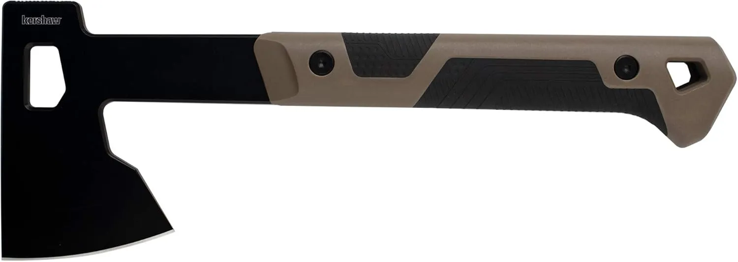 Kershaw Deschutes Hatchet Camp Ax, Full Tang, Stainless Steel (1075)