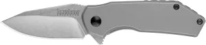 Kershaw Valve Frame Lock Knife Bead Blast Stainless Steel (2.25" Stonewash) 1375