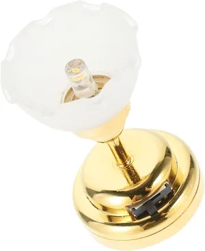 KESYOO Miniature Flower Shaped LED Ceiling Lamp for Dollhouse Decorative Tiny Hanging Light Mini House Accessory to Create Warm Atmosphere and Vibrant Scenes