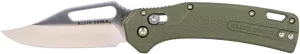 Klein Tools OGK002GNT KTO Resurgence Pocket Knife, D2 Tool Steel Clip Point Blade, Green Handle Utility Knife for Hunting, Hiking