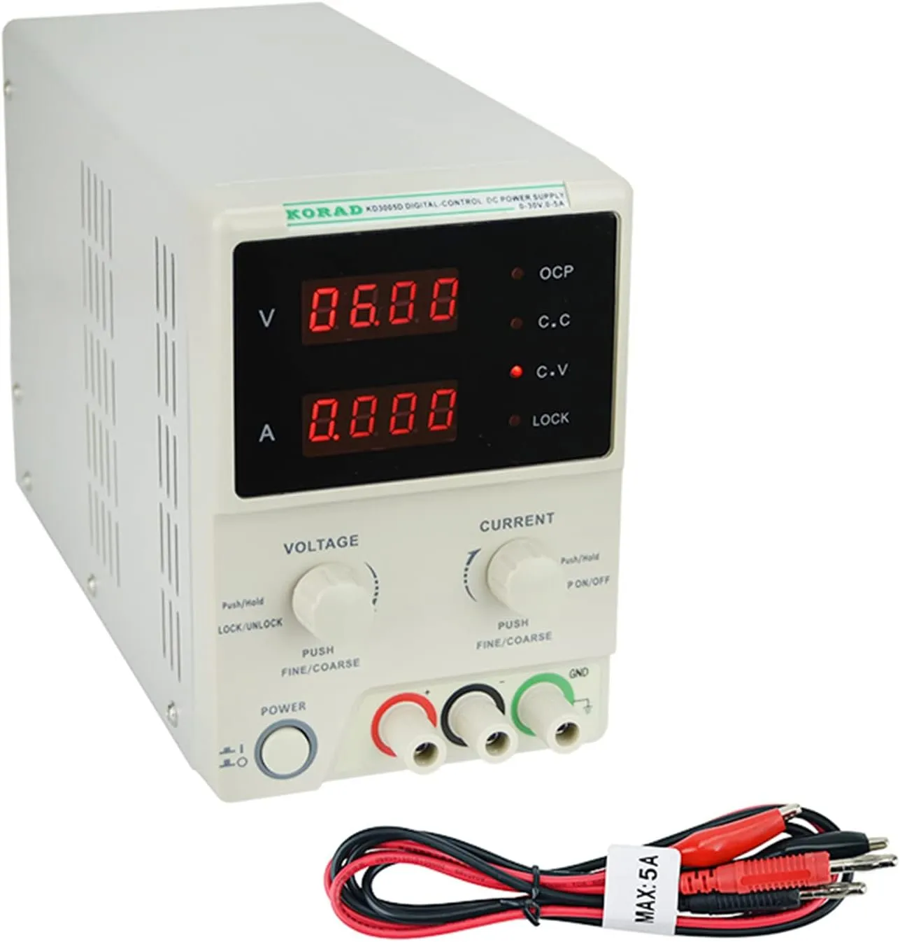 KORAD KD3005D - Precision Variable Adjustable 30V, 5A DC Linear Power Supply Digital Regulated Lab Grade…