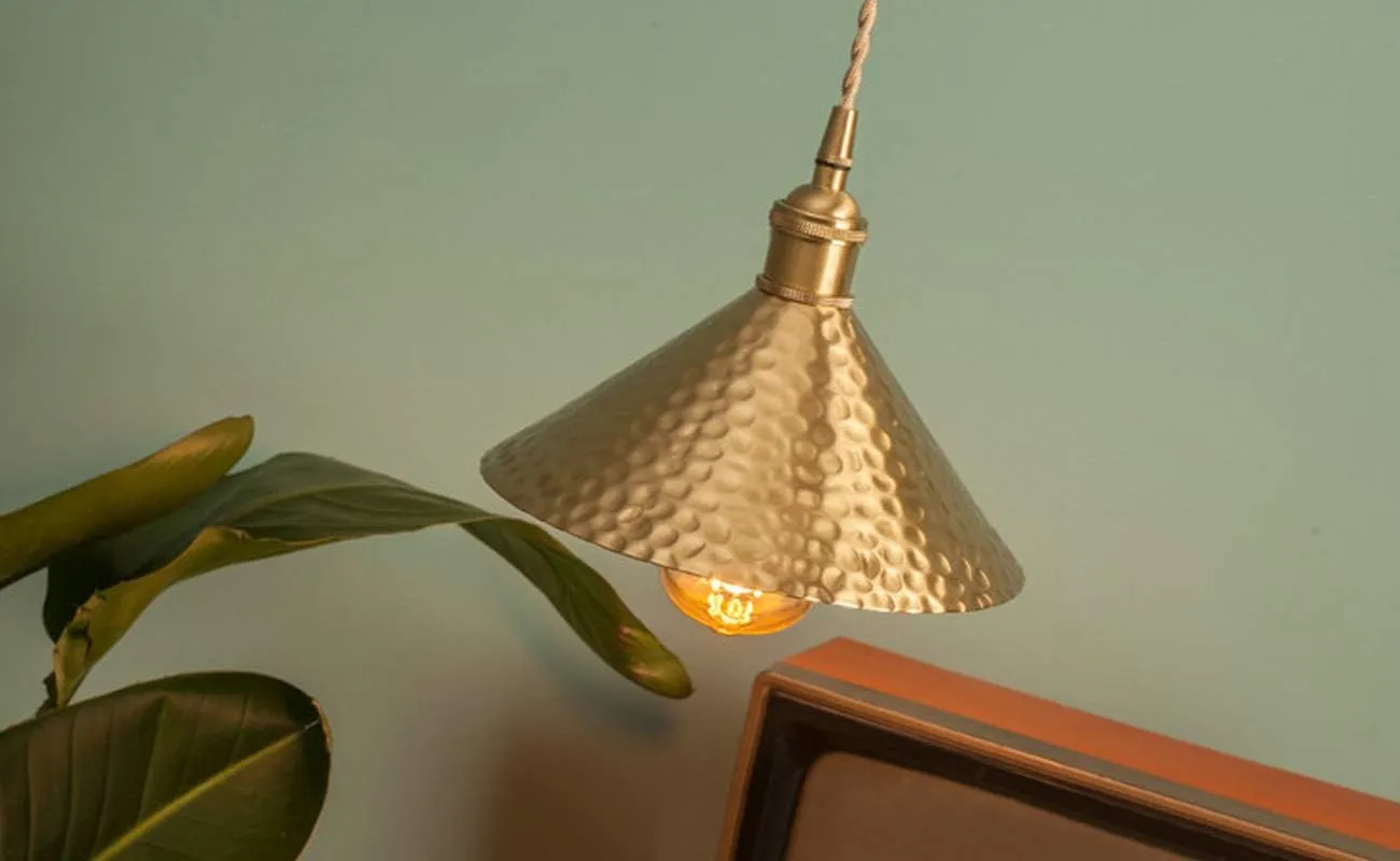 L-Type Track Lighting Pendants Restaurant 2ft 3-Light Hammered Hand-Made Copper Lampshade with Brass E26 Rotary Switch Socket Lightolier Compatible Track Light Industrial Customizable