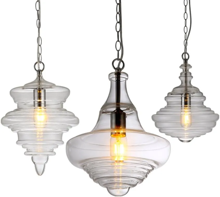 Lamp Nordic Creative Vintage Glass Ceiling Light Fixture Retro Edison E27 Coffee Droplight Height Adjustable Indoor Restaurant Dinning Room Hanging Lamps Deco Flush Mount Fixture/Coffee/Style C