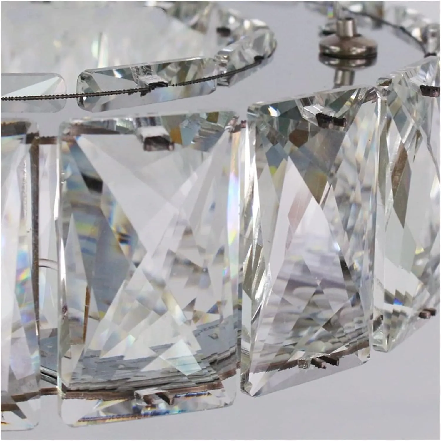 LED Modern Chandelier Lamp Modern LED Crystal Chandelier Light Lamp Compatible with Home Decorative Cristal Lustre Chandeliers(D45*H100cm)