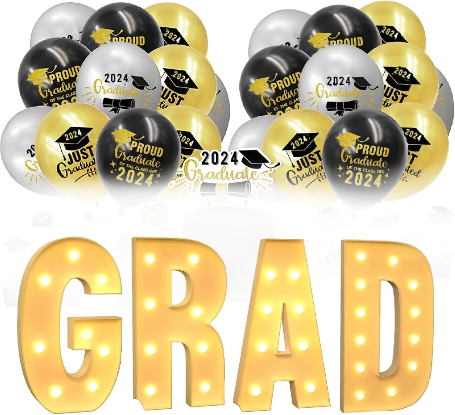 Light up Letters, LED Alphabet Sign Fashion LED Subtitles Lamp Set of Light up Letters for Party Anniversary Grad 2025 Favor Supplies(3.3FT/100CM)