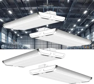 Lightdot 2FT LED High Bay Shop Lights, 100-277V 【Driver Equipped】 200W 28000LM [Eqv.800W MH] 5000K Large Coverage Linear 2x2 High Bay LED Fixtures for Warehouse Garage -ETL Listed, 4Pack