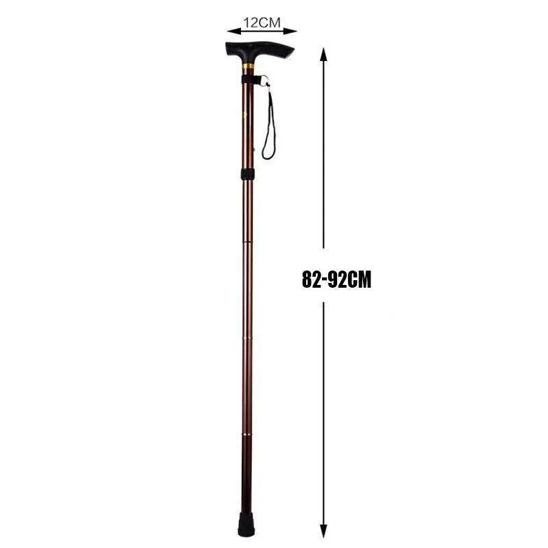 Lightweight Adjustable Folding Walking Stick Aluminium Travel Cane Non Slip Au