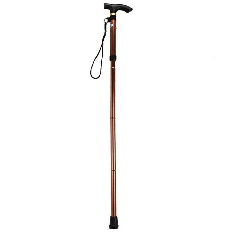 Lightweight Adjustable Folding Walking Stick Aluminium Travel Cane Non Slip Au