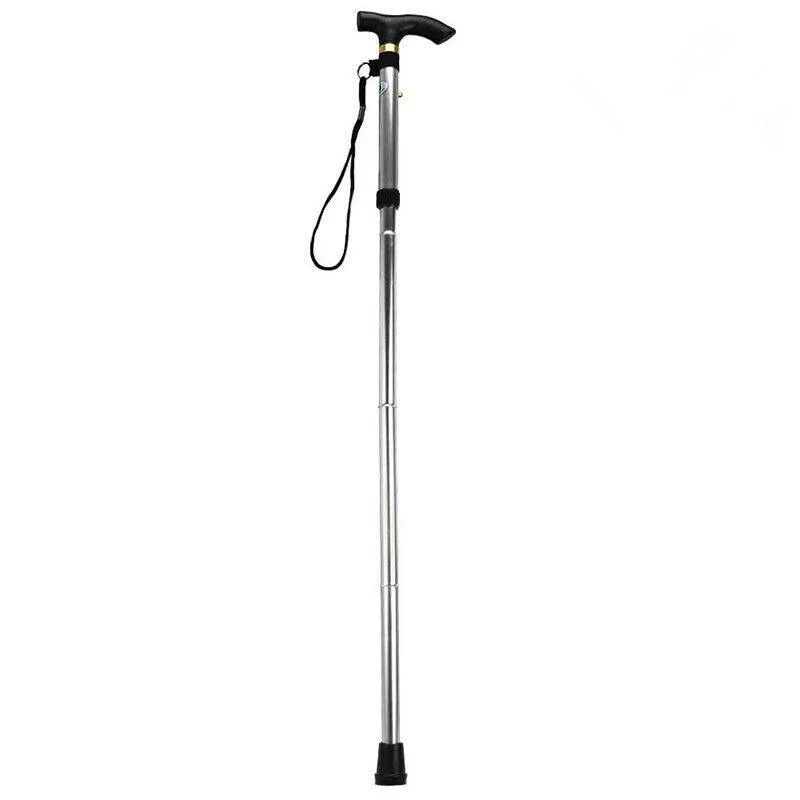 Lightweight Adjustable Folding Walking Stick Aluminium Travel Cane Non Slip Au