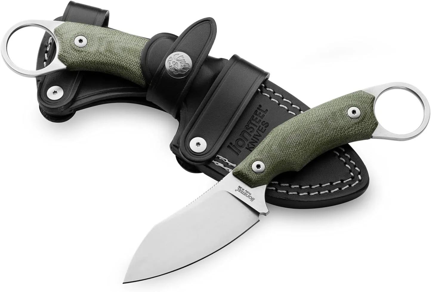 LionSTEEL H1 Karambit Style Fixed Blade EDC Hunting Hiking and Outdoor Knife