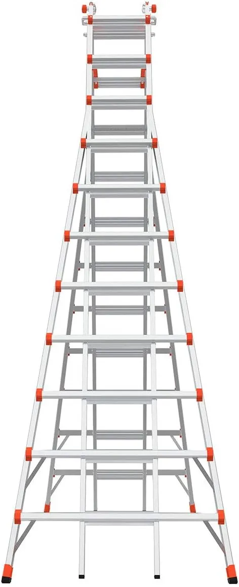 Little Giant Ladders, SkyScraper, M21, 11-21 Foot, Stepladder, Aluminum, Type 1A, 300 lbs Weight Rating, (10121),Gray