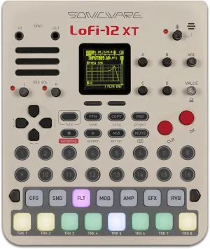Lofi-12 XT Limited Retro Color [Low-res Digitized Sampler] 12/24kHz Early-Digital Sound Sampling 12-bit Sampler mode, Compact/Lightwight/Battery-powered《Try Now, Intro Deal!》