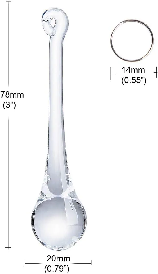 LONGWIN 20pcs Crystal Teardrop Chandelier Pendant Parts Wedding Party Christmas Tree Decorations Ornaments