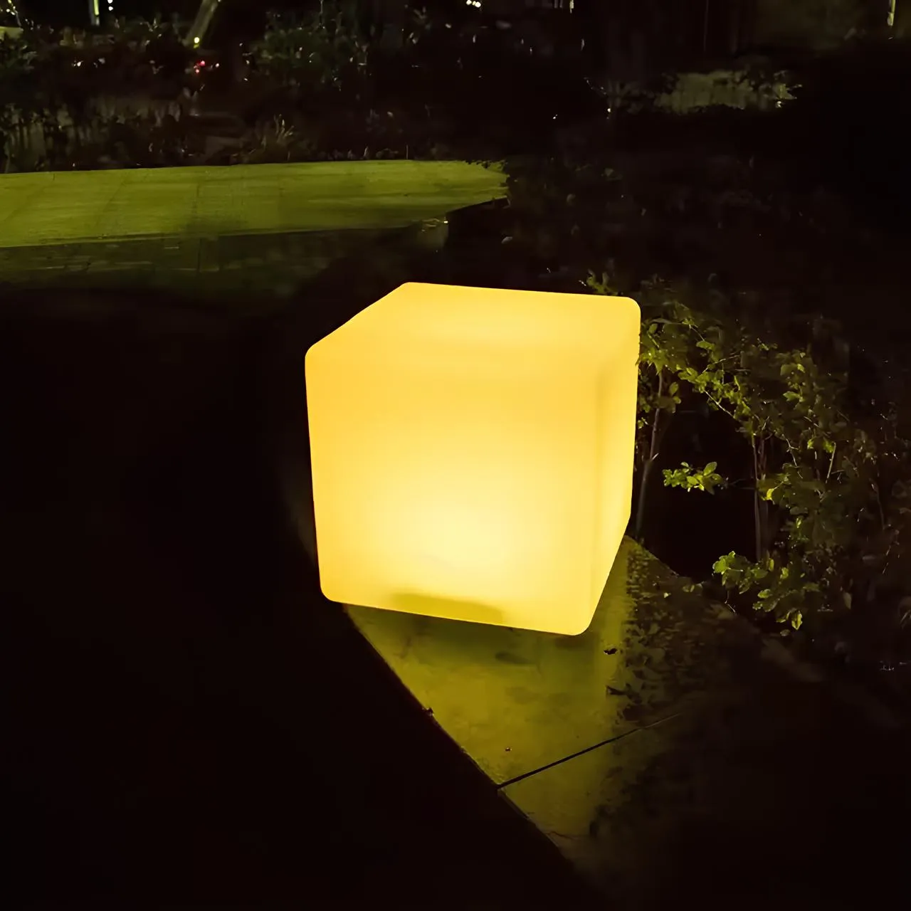 LuxRoyale Cubic Garden Light - Waterproof Outdoor 16 Color Light